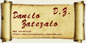 Danilo Zatezalo vizit kartica